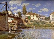 Alfred Sisley Bridge at Villeneuve-la-Garenne oil on canvas